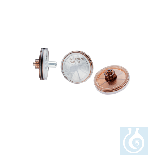 ReliaPrep-spuitfilters, CA, 28 mm dia., steriel, porositeit 5,0 µm, Luer Lock, 50