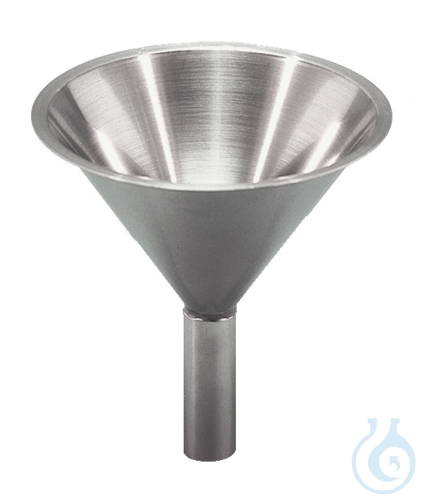 Special funnel 18/10 steel, D=155mm, straight tube