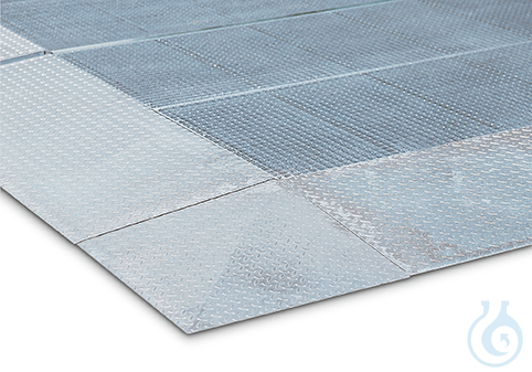 corner ramp st. galv. f bunded spill floorings height 123 mm 1140x1140x125