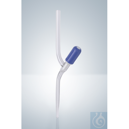 STR. VALVE STOPCOCK 2-10 ML, PTFE SPINDLE, CLEAR GLASS