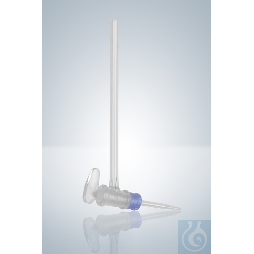 BURETTE STOPC. LATERAL 2-10 ML, GLASS KEY, CLEAR GLASS