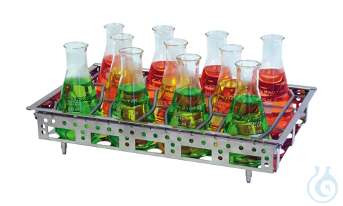 All-purpose spring tray pre-assembled for 11 Erlenmeyer flasks 250 ml incl. set