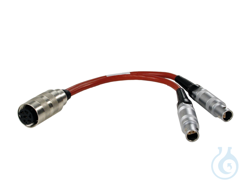 Y-cable for connecting 1 dual Pt100 sensor (6-pole) to 2 Lemosa-type socke