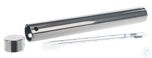 Pipette box 18/10 steel, rund, D=65mm, L=380mm