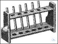 Test tube rack wood 6 tubes Ø20 mm