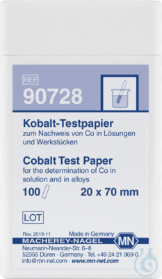 Cobalt test paper