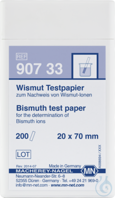 Bismuth test paper