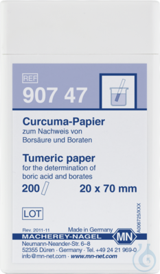 Turmeric paper
