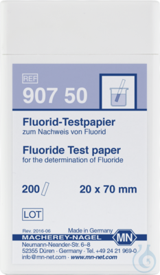 Fluoride test paper