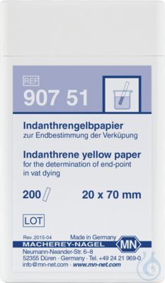 Indanthrene yellow paper