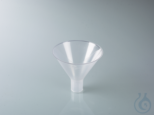 Powder funnel, PP, outer-Ø 100 mm, outlet-Ø 22 mm