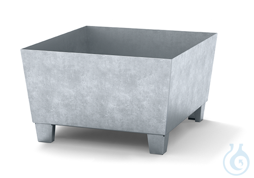 Sump pallet steel galv. feet construc. V=217L, 815x885x478