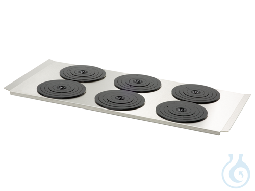 Flat bath cover PURA 14 with 6 openings 92 mm dia. and sets of rings