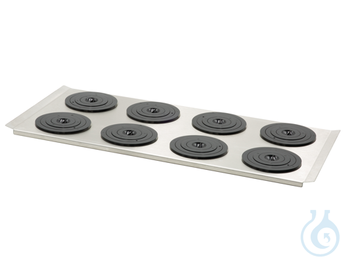 Flat bath cover PURA 22 with 8 openings 92 mm dia. and sets of rings
