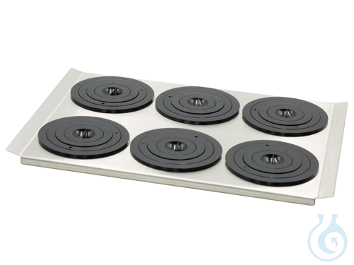 Flat bath cover PURA 22 with 6 openings 115 mm dia. and sets of rings