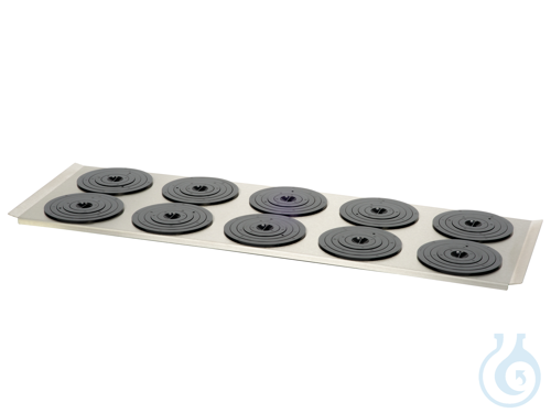 Flat bath cover PURA 30 with 10 openings 115 mm dia. and sets of rings