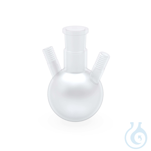 BOLA Round Bottom Flasks with Threaded GL Necks, 500 ml, 2 x GL18 1 Center socke