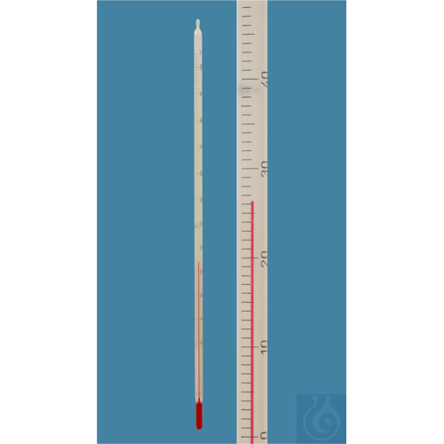Thermometer ähnlich IP 40C, Stabform, 20+120:1°C, weißbelegt, rote