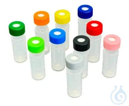 Filter Vial + Cap PP light-green, PES, 0.20µm,UltraClean Silicone white/PTFE red
