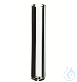 Micro-Insert for Short Thread Vials w/ wide opening, 31x6mm, clear, flat bottom