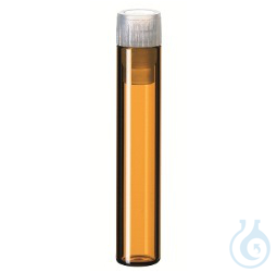 shell vial, 40x8,2mm, amber, 8mm PE plug, 1000/pac