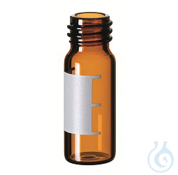 ND10 1,5ml Screw Neck Vial, amber glass, label/filling lines, 32x11,6mm
