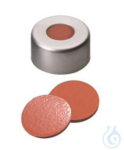 ND11 Aluminium Crimp Seal, Natural Rubber red-orange/Butyl red/TEF transp.