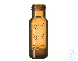 ND9 1,5ml PP Short Thread Vial, 32x11,6mm, amber, with filling lines