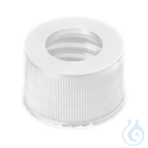 ND13 PP Screw Cap, white, 8,5mm centre hole, 10x100/PAK