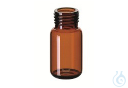ND18 10ml Precision Thread Vial ND18, 46x22,5mm, amber glass, rounded bottom