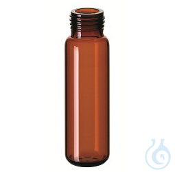 ND18 20ml Precision Thread Vial, 75,5x22,5mm, amber glass, rounded bottom