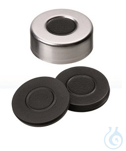 ND20 Butyl Aluminium Crimp Seal, bright rolled, dark grey, 3,0 mm