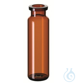 ND20/ND18 20ml Headspace-Vial, 75,5x22,5mm,amber, DIN-crimp neck, rounded bottom