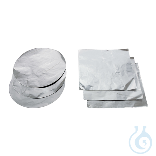 Aluminum foil, square, thickness 20 µm, 100 mm x 100 mm
