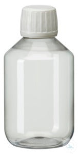 PEG200 behroplast PET bottle, narrow neck, clear transparent, 200 ml, crack-on-o