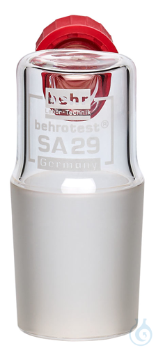 SA29 behrotest glass 90 deg. tubing connector W/ STD. taper