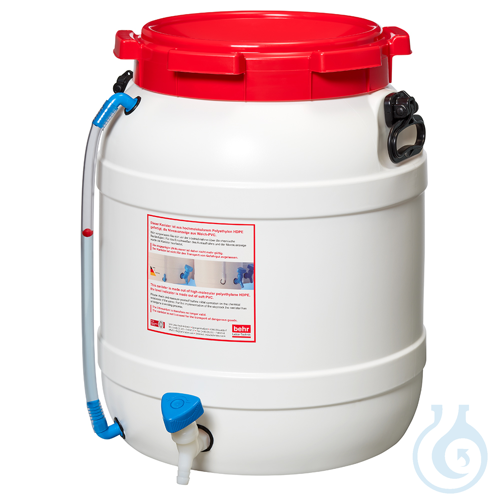 WF55H behroplast wide neck drum 55 l with spigot & level indicator