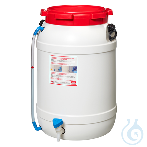WF110H behroplast wide neck drum 110 l with spigot & level indicator