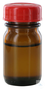 RB30GT behrotest sampling bottle 30 ml, amber with PTFE-coated cap