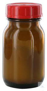 RB100GT behrotest sampling bottle 100 ml, amber with PTFE-coated cap