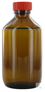 NB250GT behrotest sampling bottle 250 ml, brown glass, narrow neck with PTFE coa