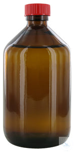 NB500GT behrotest sampling bottle 500 ml, brown glass, narrow neck with PTFE coa