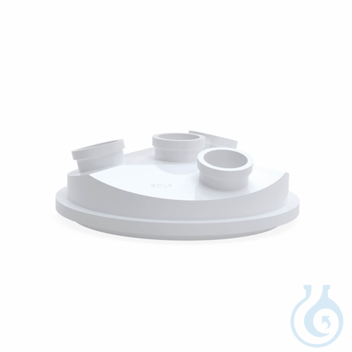 BOLA Lid for Flat Flange Vessels, NW 170/146 4x NS 29/32 made of PTFE, center ne