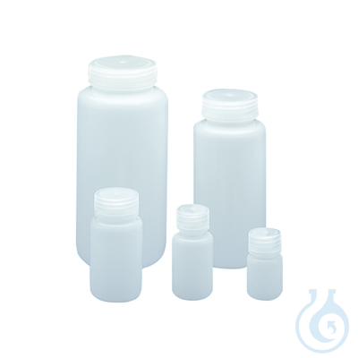 Wide mouth round bottle, HDPE, 60 ml, 12 pcs.