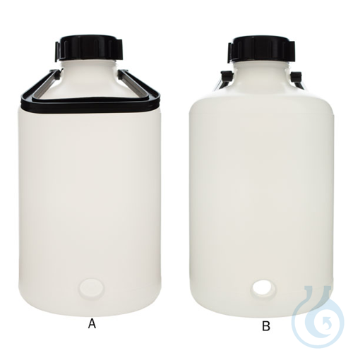 Cylindrical drum with faucet, HDPE, 5 l