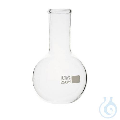 Boiling flask, round bottom, narrow neck, 500 ml, LBG 3.3, 8 pcs