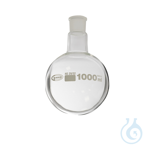 Boiling flask round bottom, GLASSCO, mouth 29/32, 50 ml