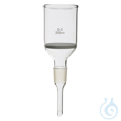 Büchner funnel with sintered disc porosity 3, cap. 35 ml , Ø 30 mm, cone 19/26