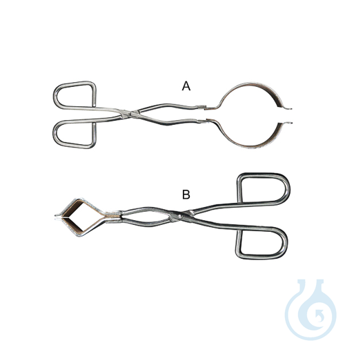 Bow shape beaker tongs (250 ml to 1500 ml). 2 pcs