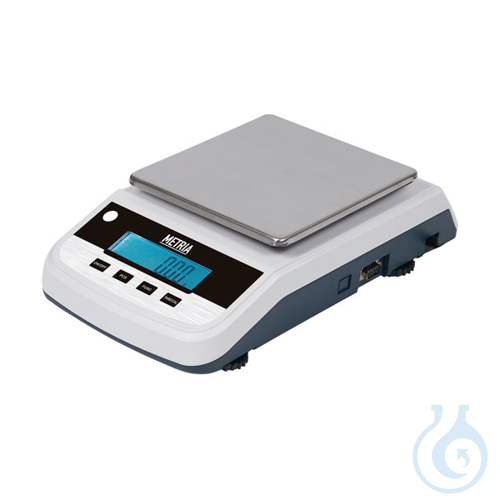 Portable precision balance, METRIA, series MPB, 500 g x 0,01 g, EU plug